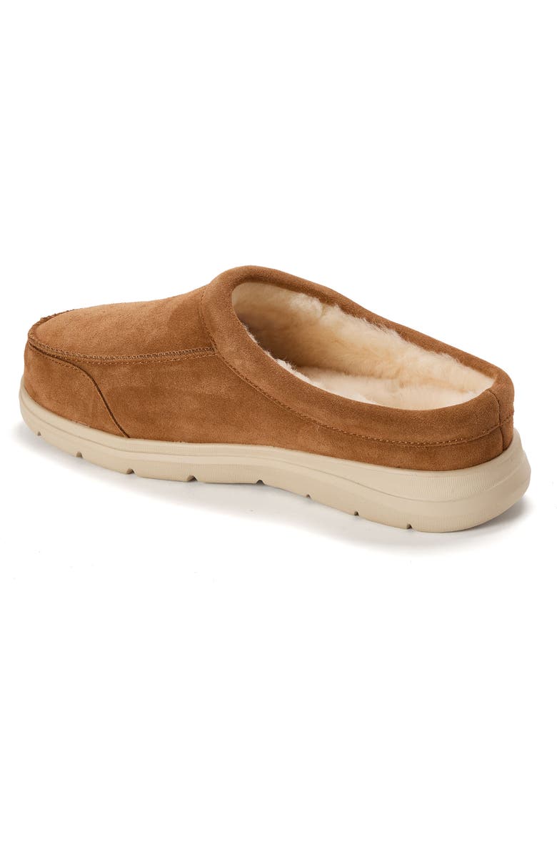 DEARFOAMS Lithgow Genuine Shearling Clog, Alternate, color, Chestnut