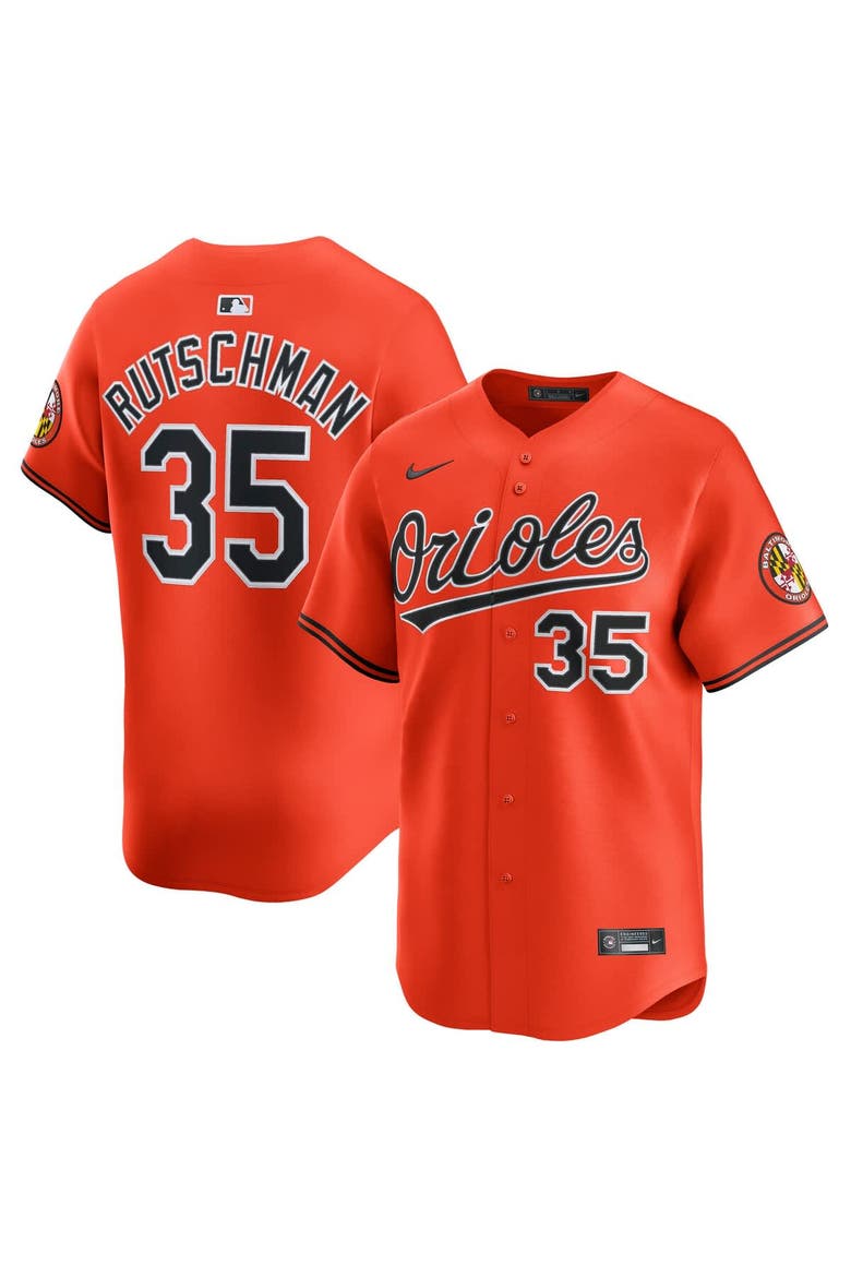 Men's Nike Adley Rutschman Orange Baltimore Orioles 2nd Alternate Limited Player Jersey, Alternate, color, Orange