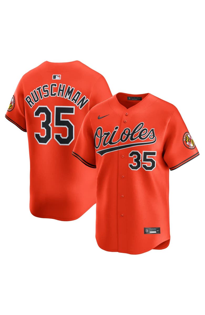 Nike Men's Nike Adley Rutschman Orange Baltimore Orioles 2nd Alternate Limited Player Jersey, Alternate, color, Orange