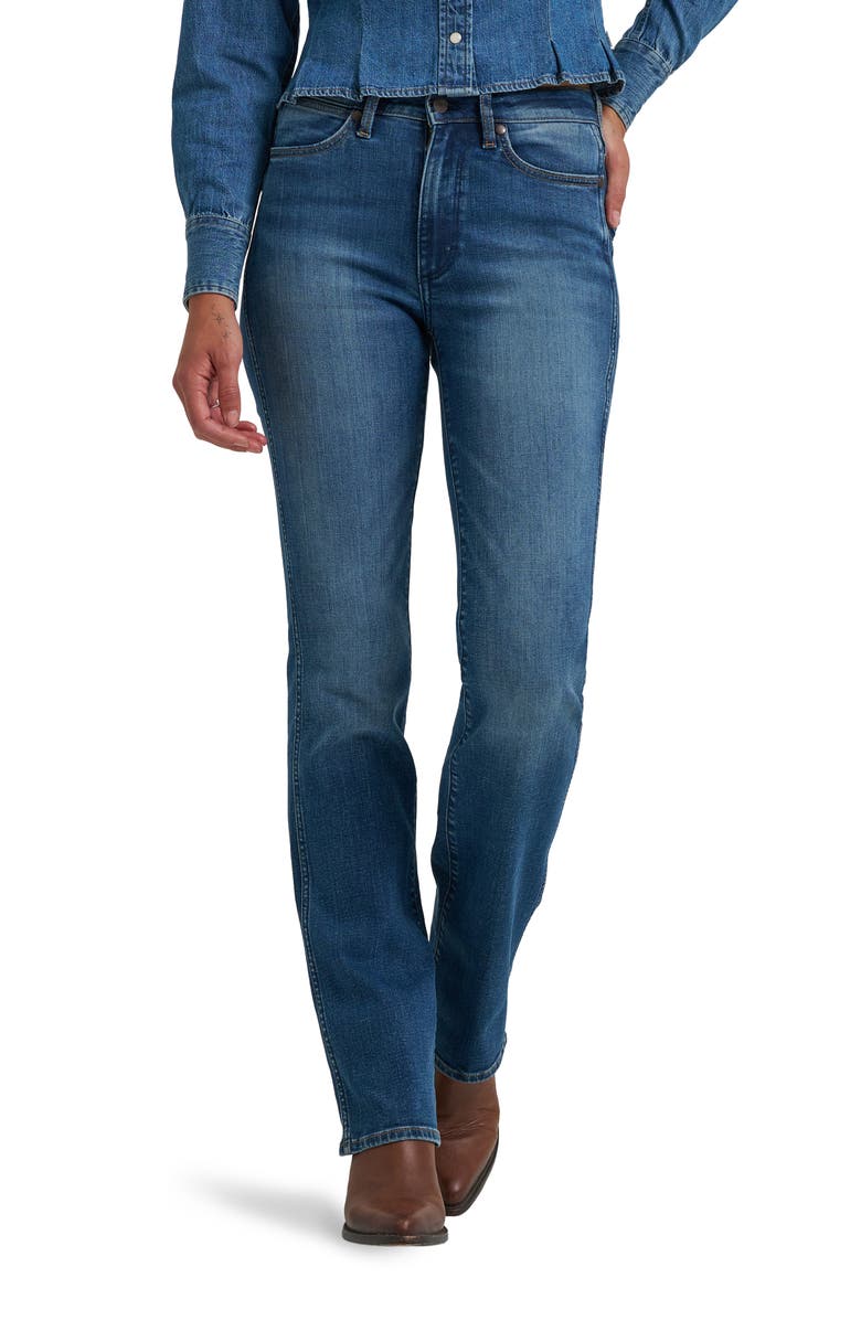 Wrangler Mid Rise Bootcut Jeans, Main, color, Canyon Crest
