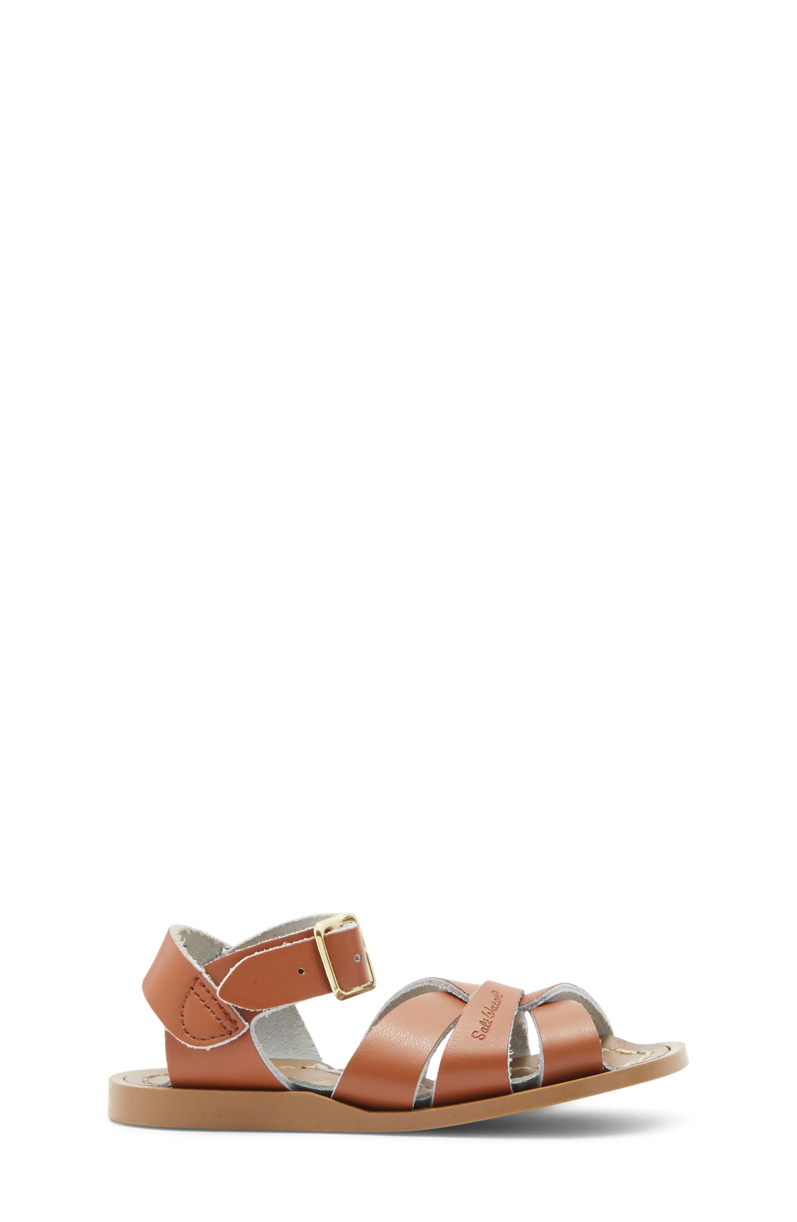 Salt Water Sandals by Hoy Kids' Salt Water Ankle Strap Sandal, Alternate, color, Tan
