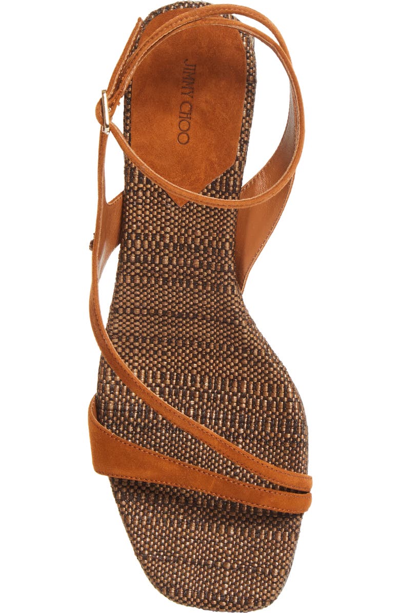 Jimmy Choo Faye Ankle Strap Sandal, Alternate, color, Tan
