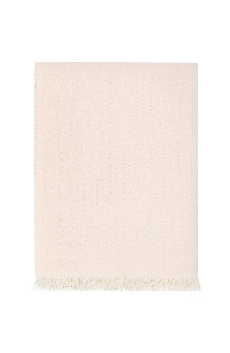 Nellapima Herringbone Baby Alpaca Woven Blanket - Baby, Alternate, color, Blue