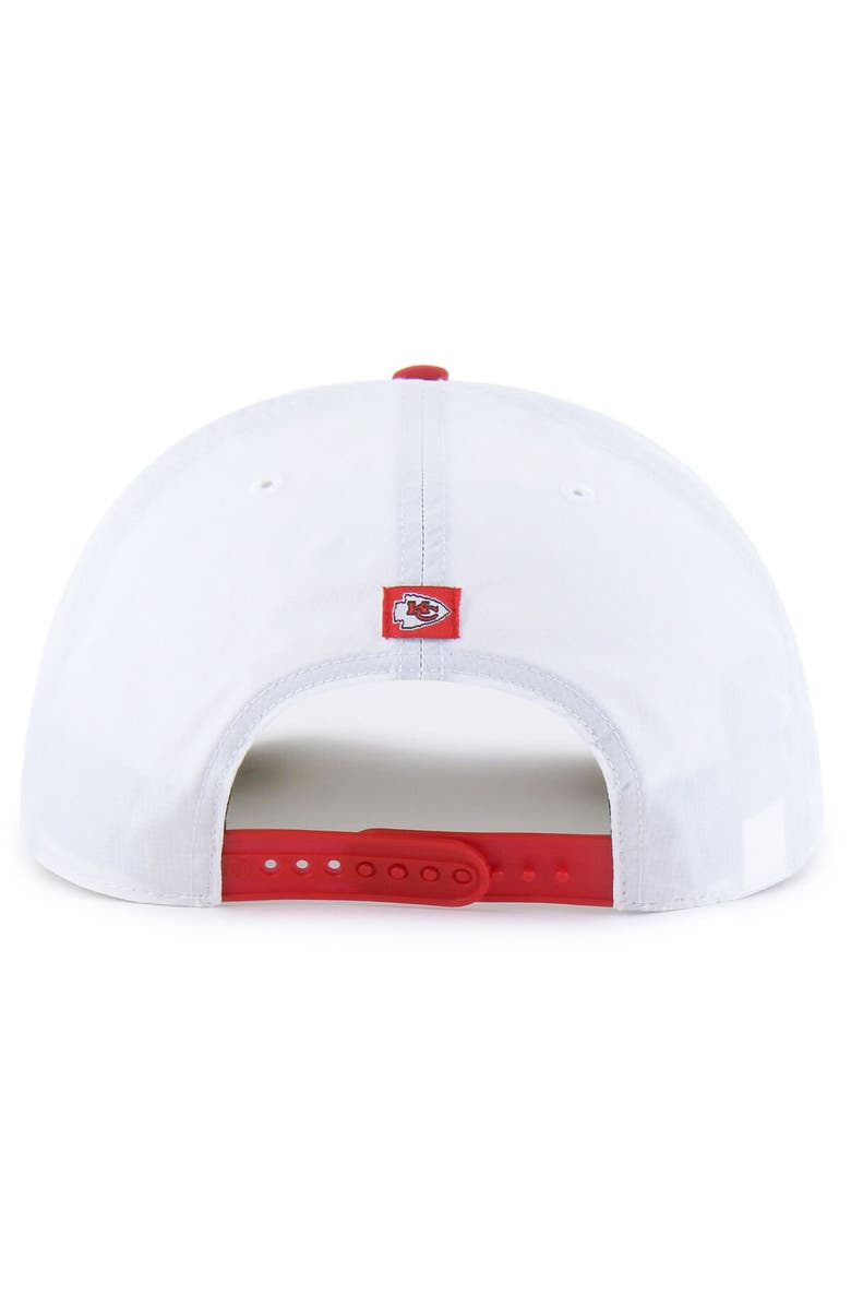 '47 Men's '47 White/Red Kansas City Chiefs Suburbia Hitch Two-Tone Adjustable Hat, Alternate, color, White