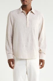 14th & Union Mariner Linen & Cotton Long Sleeve Shirt