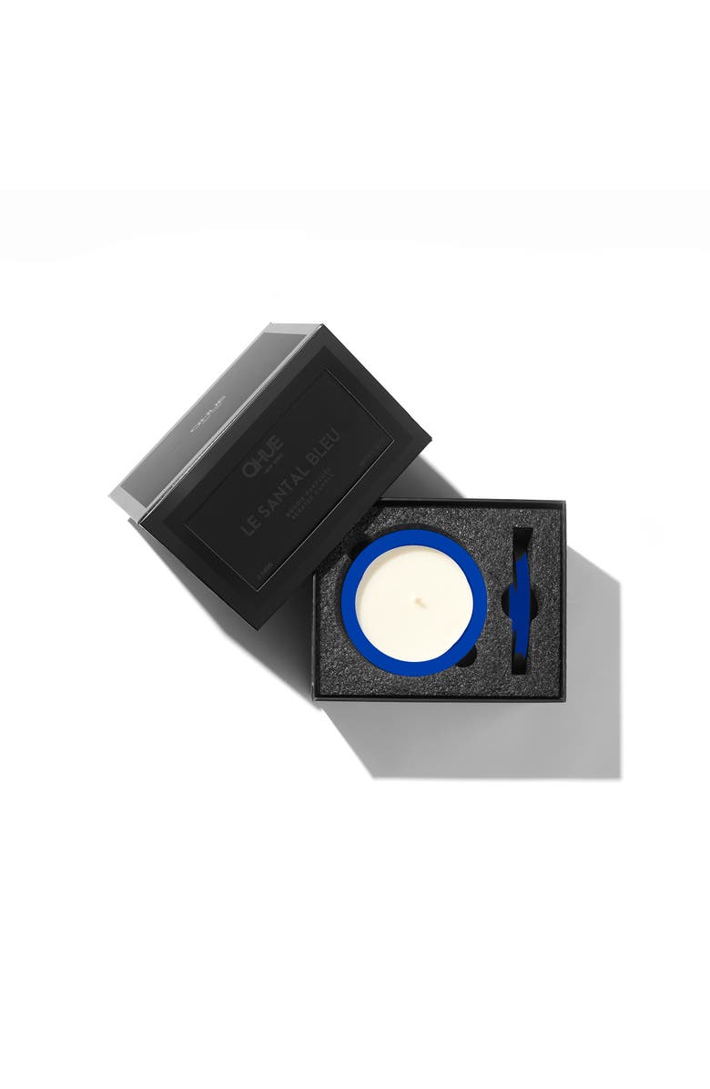 Qhue Le Santal Bleu Candle, Alternate, color,