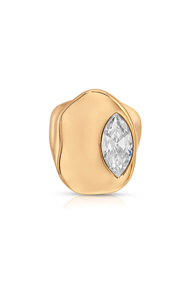 Liquid Crystal Statement Ring, Alternate, color, GOLD