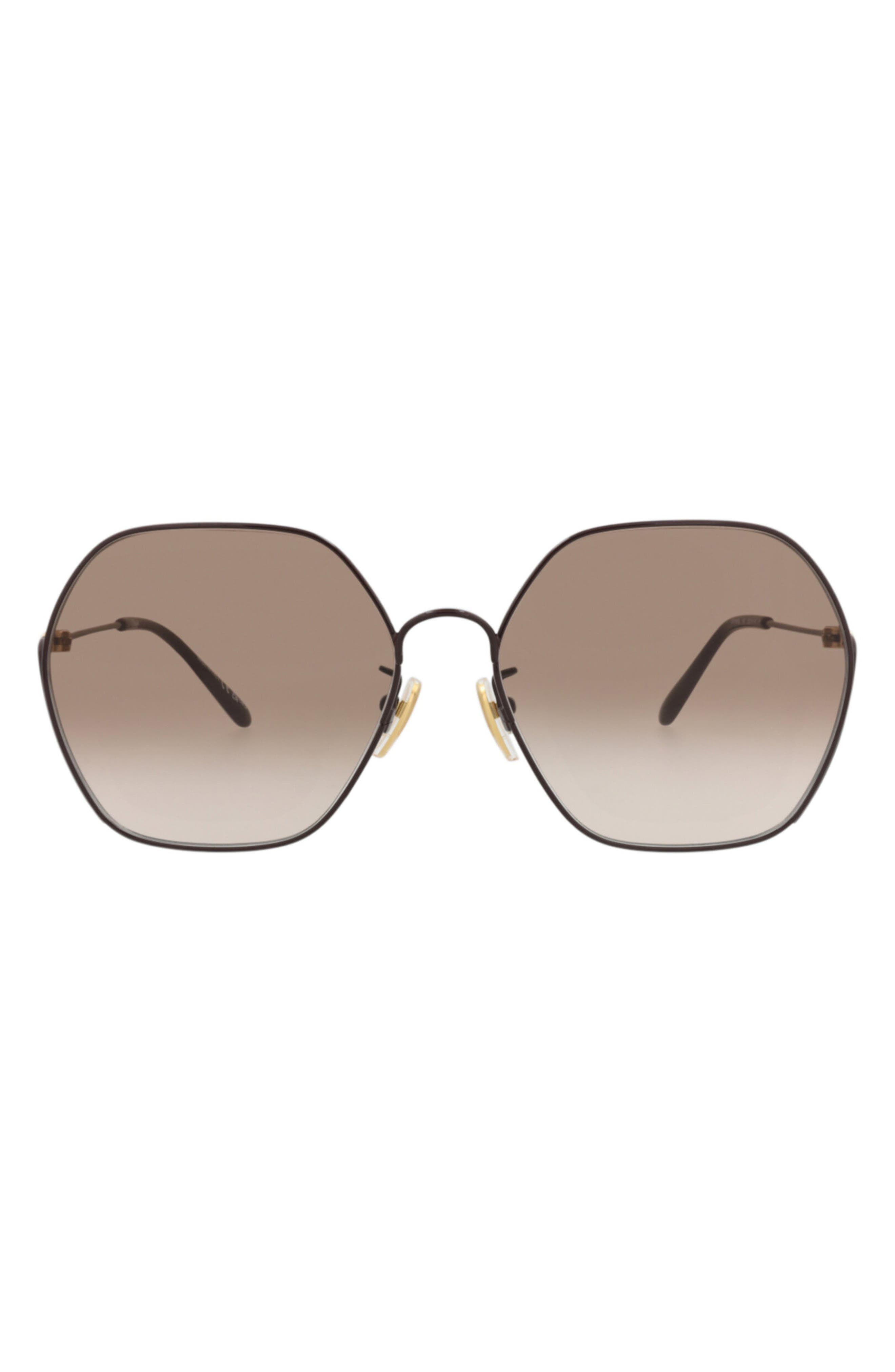Chloé 59mm Rectangular Gradient Sunglasses