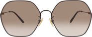 Chloé 59mm Rectangular Gradient Sunglasses