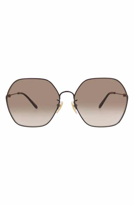Chloé 59mm Rectangular Gradient Sunglasses