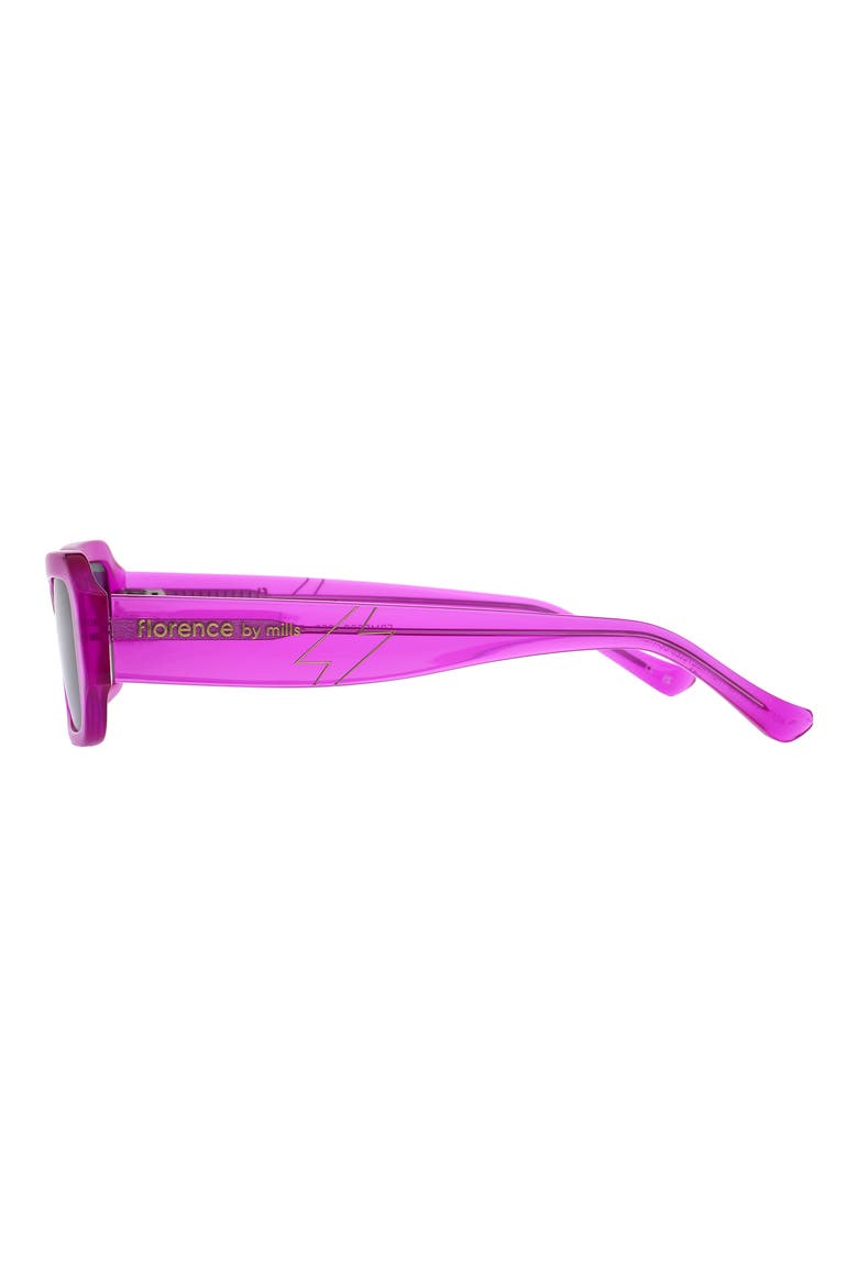 54mm Rectangular Sunglasses, Alternate, color, FUCHSIA