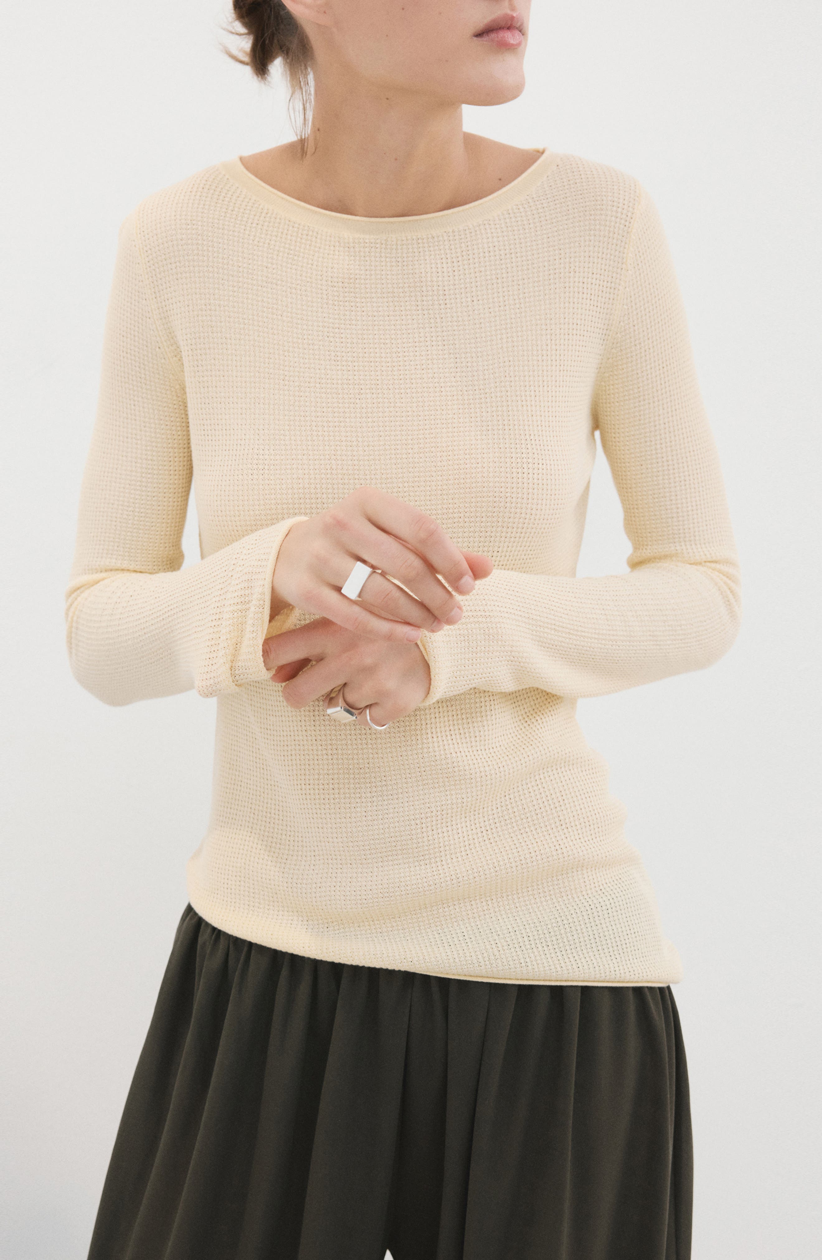 Asymmetric Rib Sweater - image 3