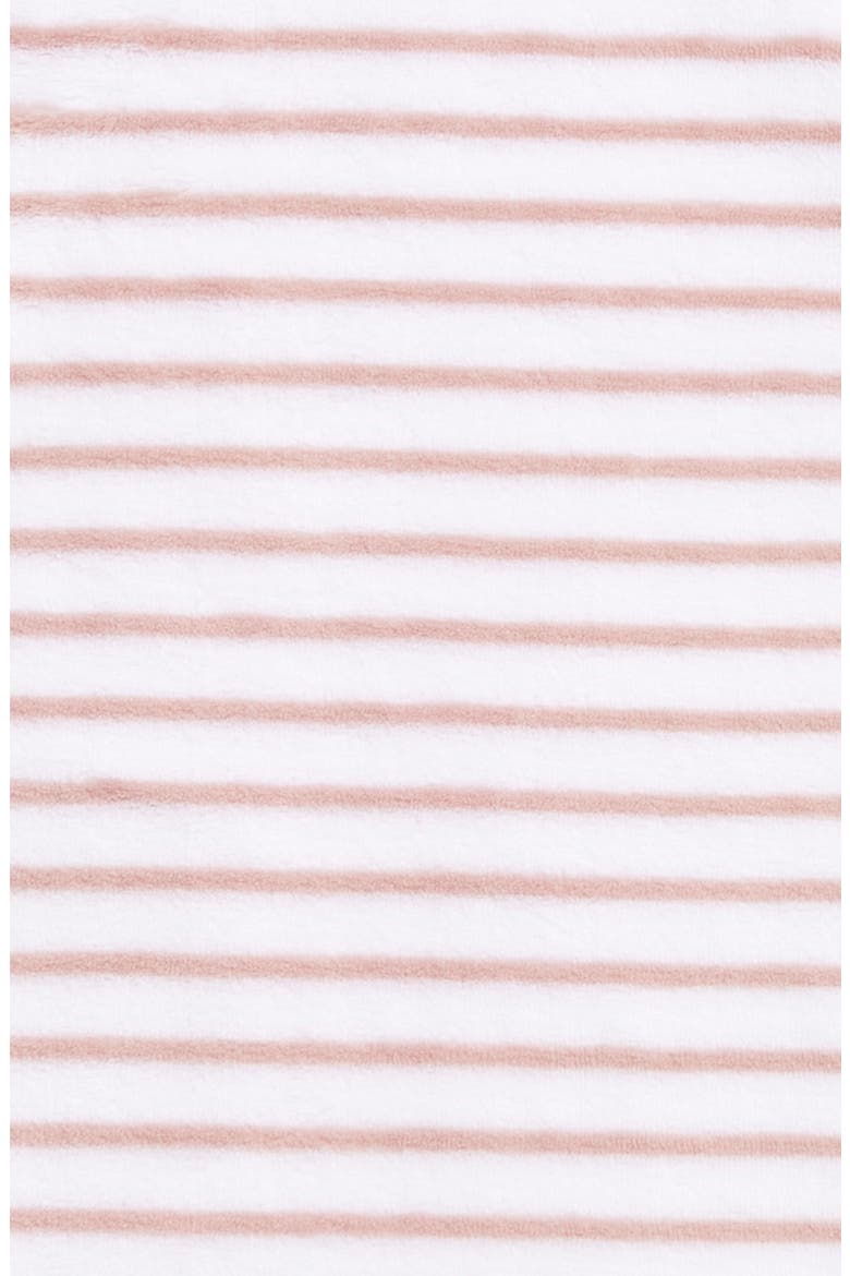 Baby Fleece Wearable Blanket, Alternate, color, PINK PUFF STRIPE