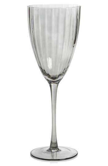 Zodax Malden Set Of 4 White Wine Glasses In Gray