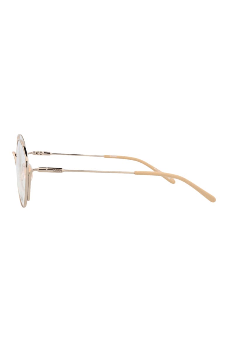 Round Optical Glasses, Alternate, color, GOLD GOLD TRANSPARENT