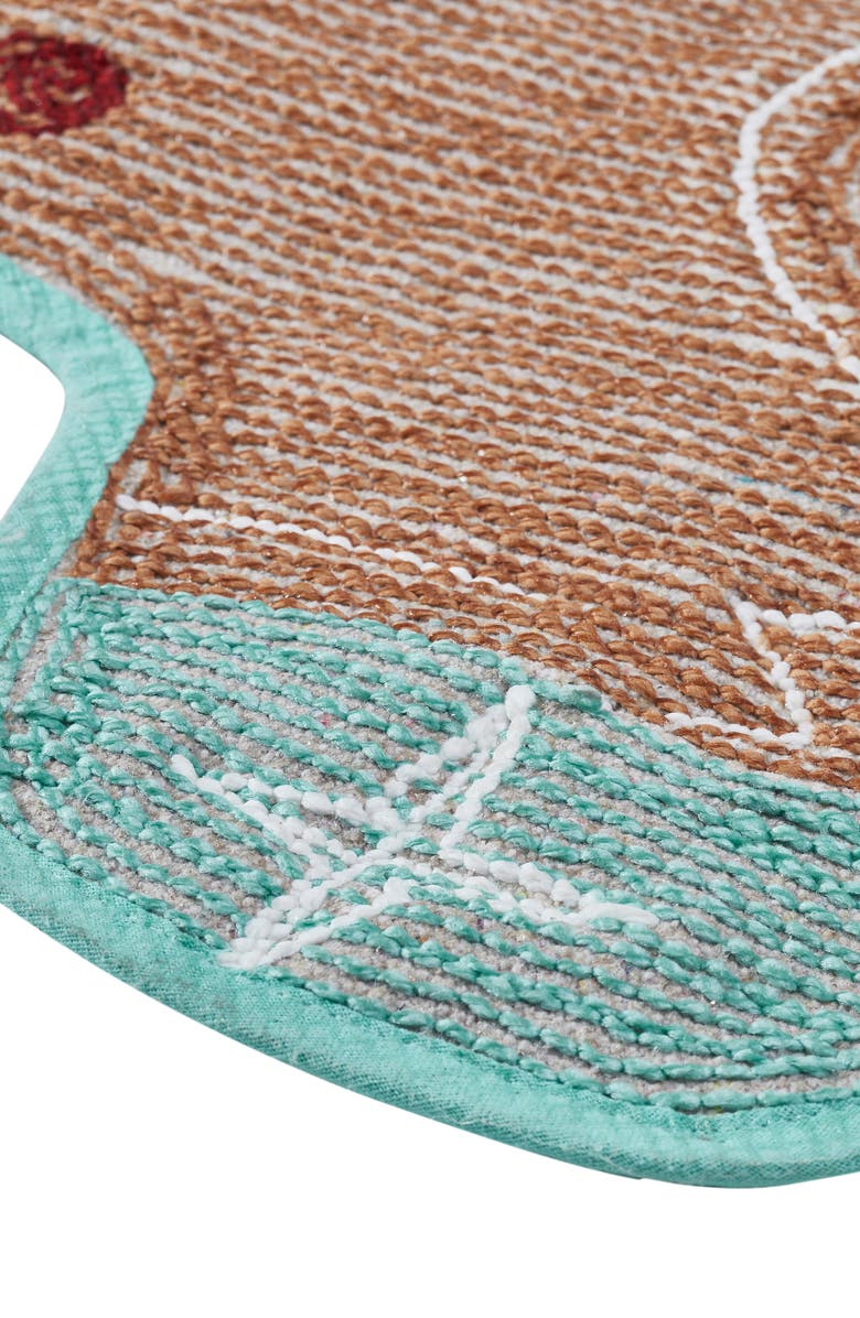 VCNY HOME Gingerbread Man Holiday 2-Piece Set Bath Mat, Alternate, color,