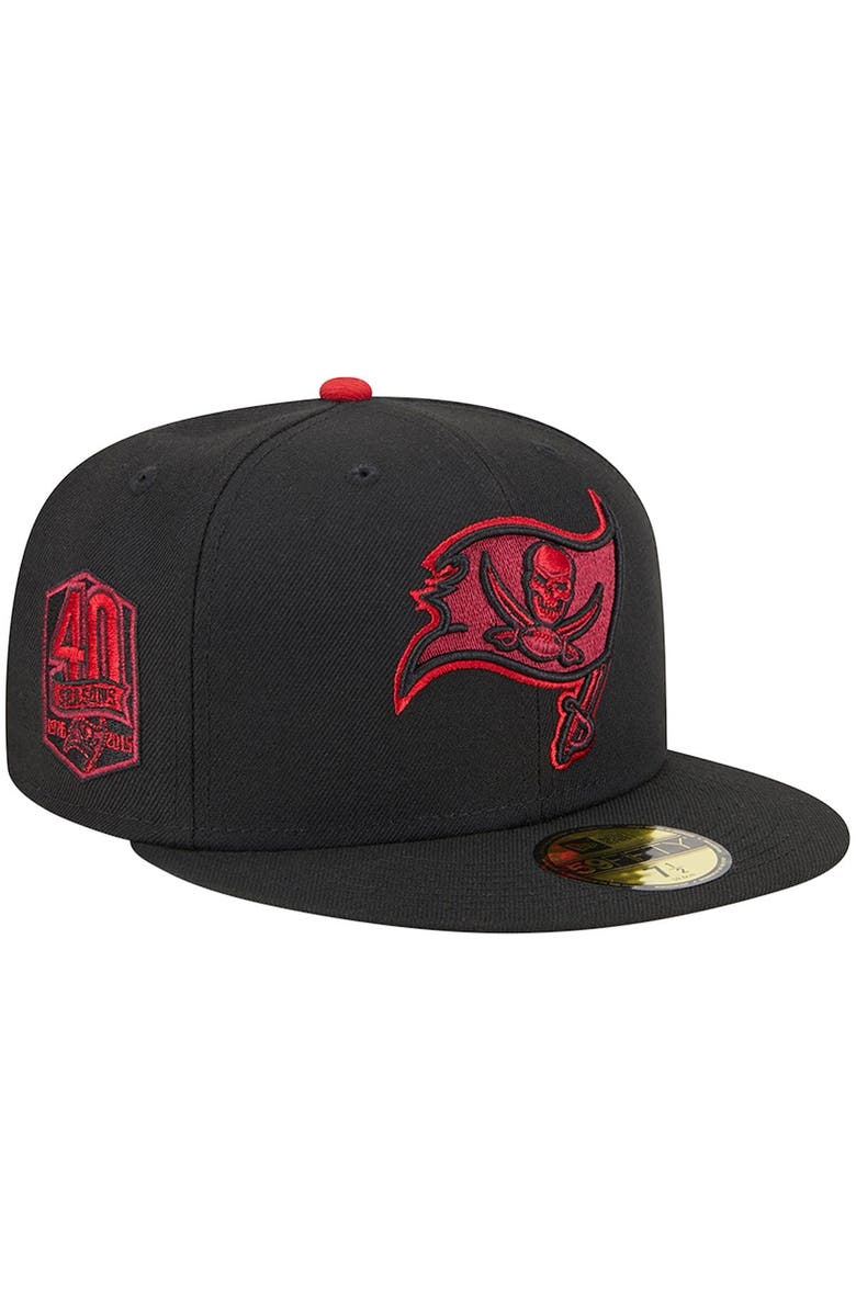 New Era Men's New Era Black Tampa Bay Buccaneers Pop 59FIFTY Fitted Hat, Alternate, color, 