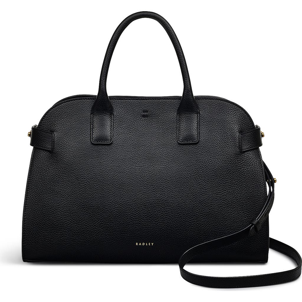 Radley The Rathbone Medium Open Top Satchel Bag in Black at Nordstrom