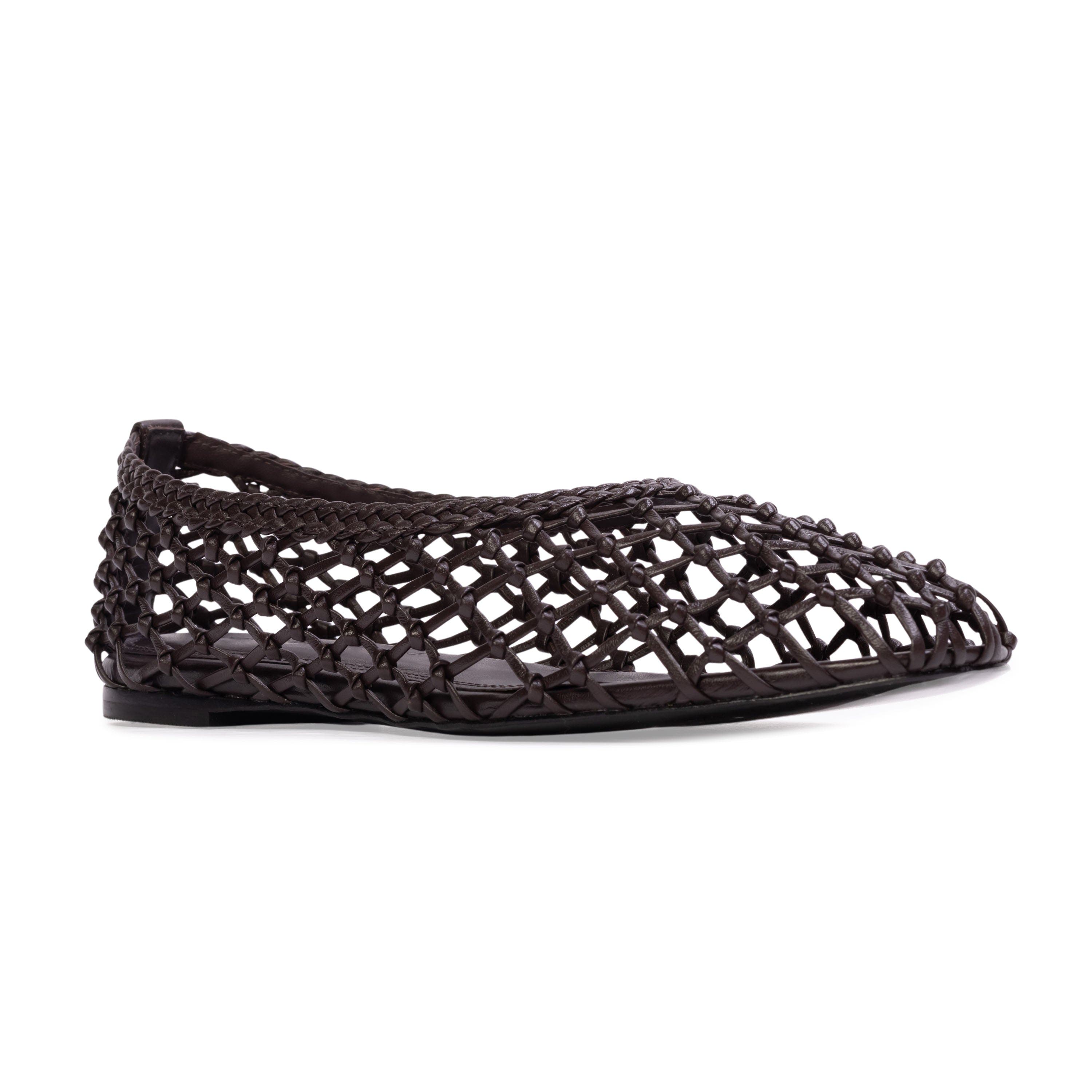 Sonia Flat, Alternate, color, Black Coffee Leather
