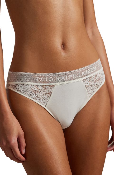Lace & Stretch Cotton Rib Bikini