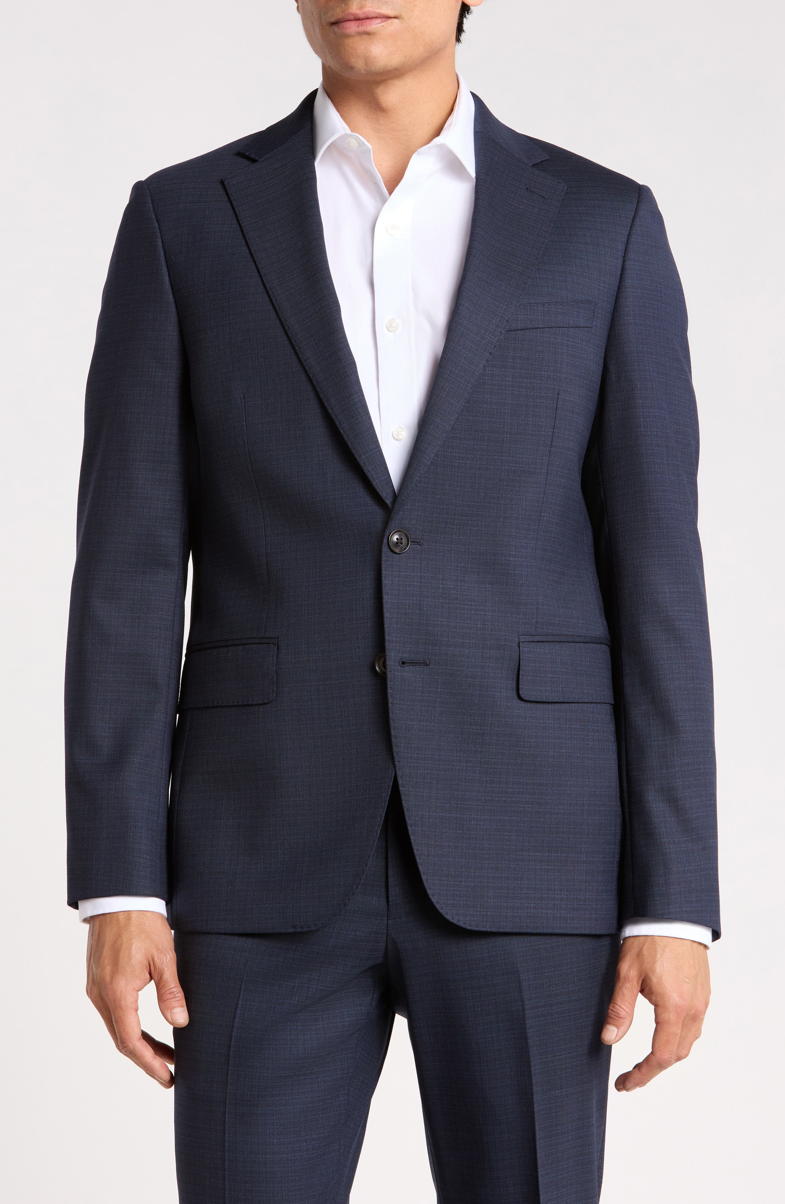Wool Blend Suit Jacket