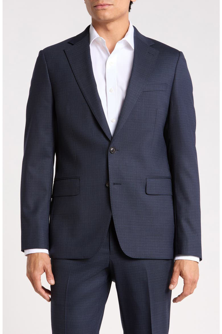 Wool Blend Suit Jacket, Main, color, BLUE