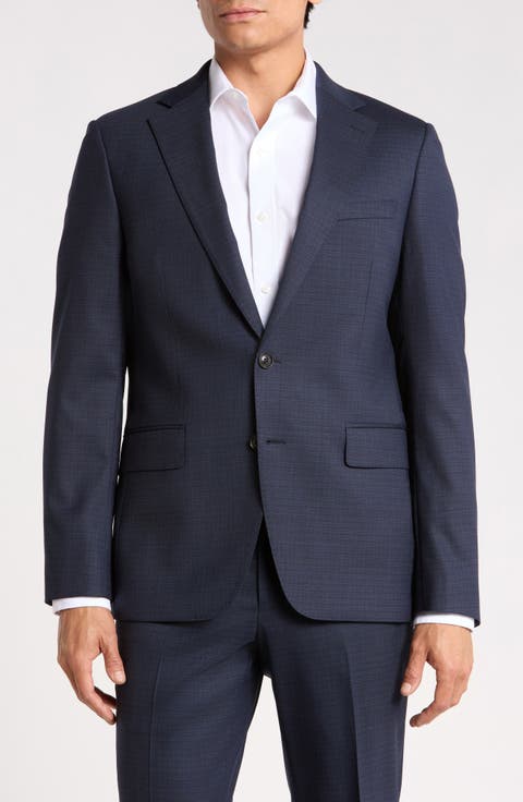 Wool Blend Suit Jacket