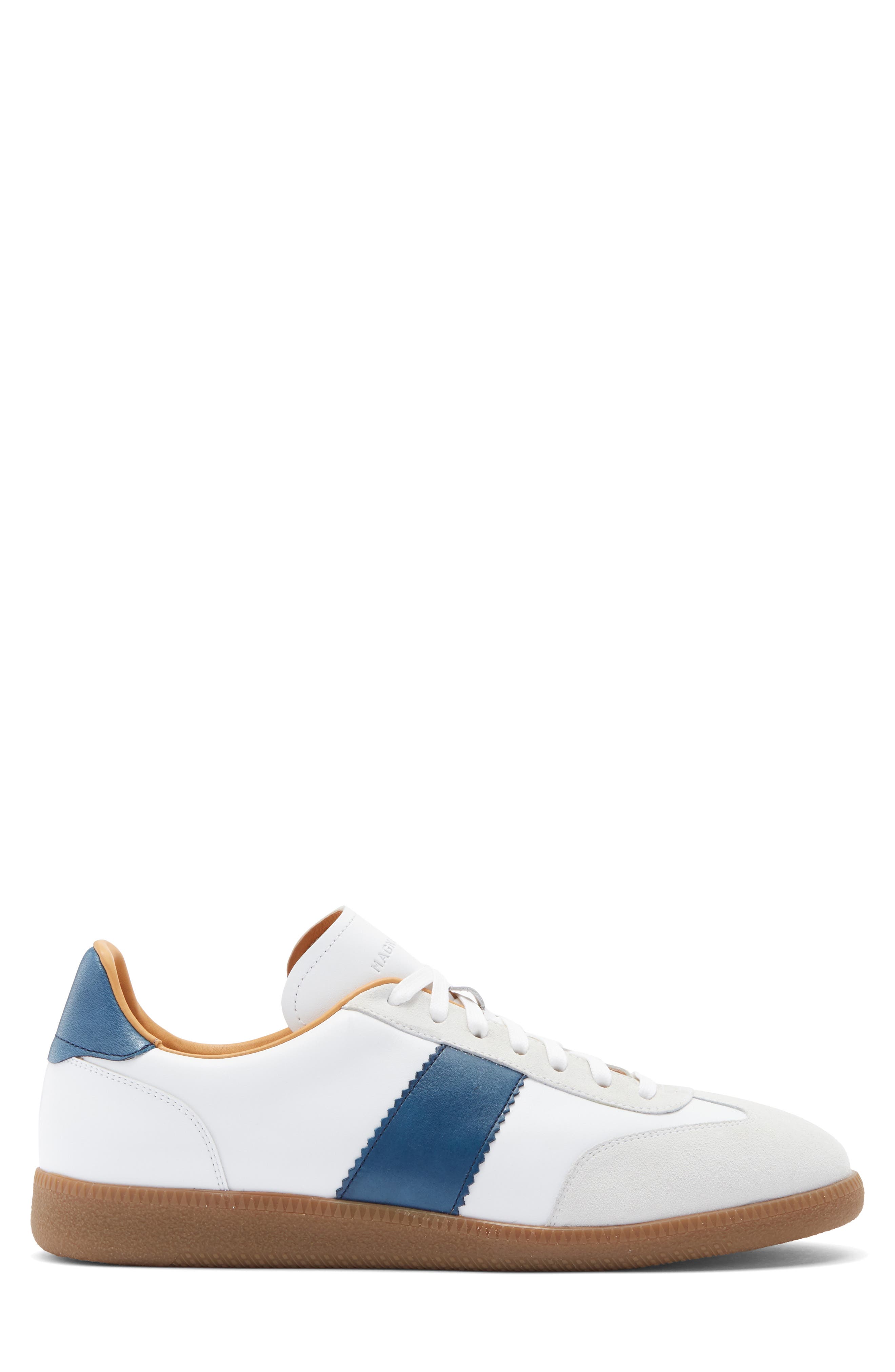 Meta Low Top Sneaker, Alternate, color, WHITE / NAVY
