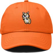 Dalix Leaping Corgi Embroidered Cap