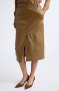 Reiss Milly Leather Skirt