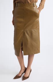 Reiss Milly Leather Skirt