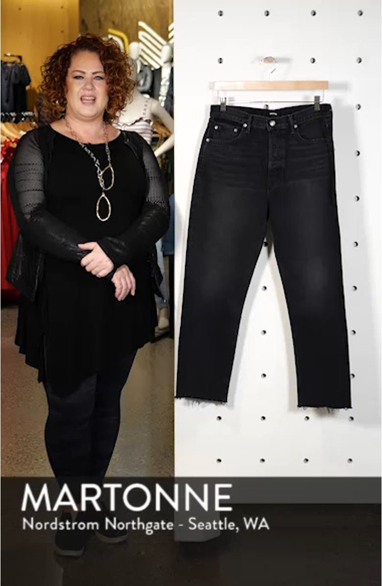 Helena Rigid High Waist Straight Jeans, sales video thumbnail