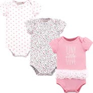 Hudson Baby Comfortable All-Cotton Bodysuit 3Pk