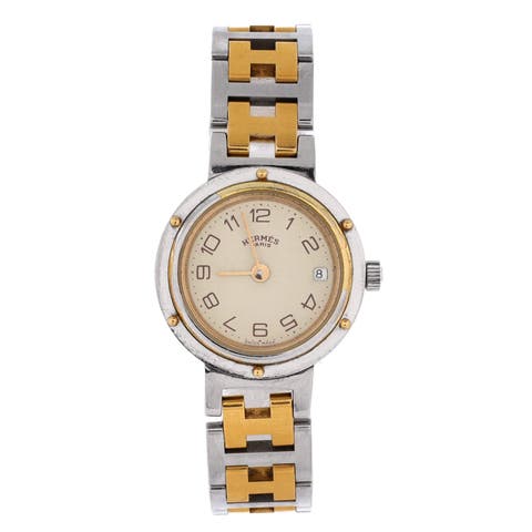 Clipper Quartz Watch Stainless Steel with Plated Metal 24