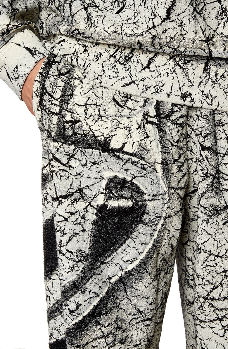 DIESEL<sup>®</sup> Markoval Coated Cotton Fleece Track Pants, Alternate, color, 