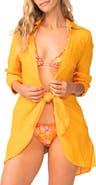 PQ SWIM Millie Tie Front Linen Cover-Up