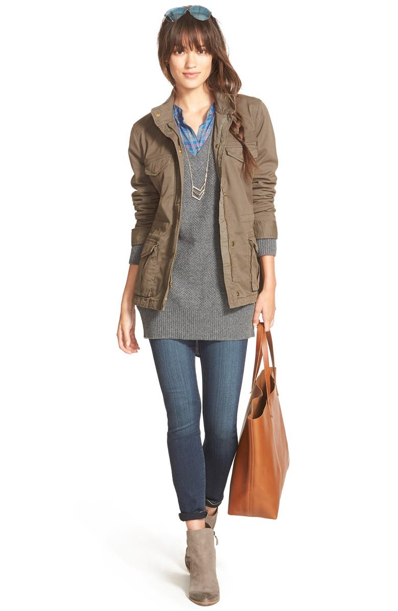 Treasure & Bond Treasure&Bond Oversize V-Neck Sweater, Alternate, color, 