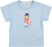 Fragile Cotton Short Sleeve Bear Print Tshirt