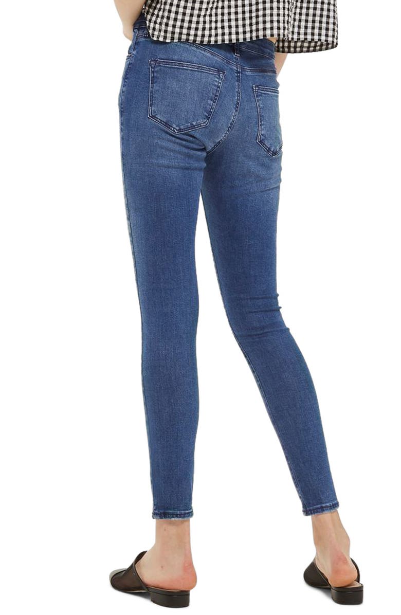 Topshop Sidney Skinny Ankle Jeans, Alternate, color,