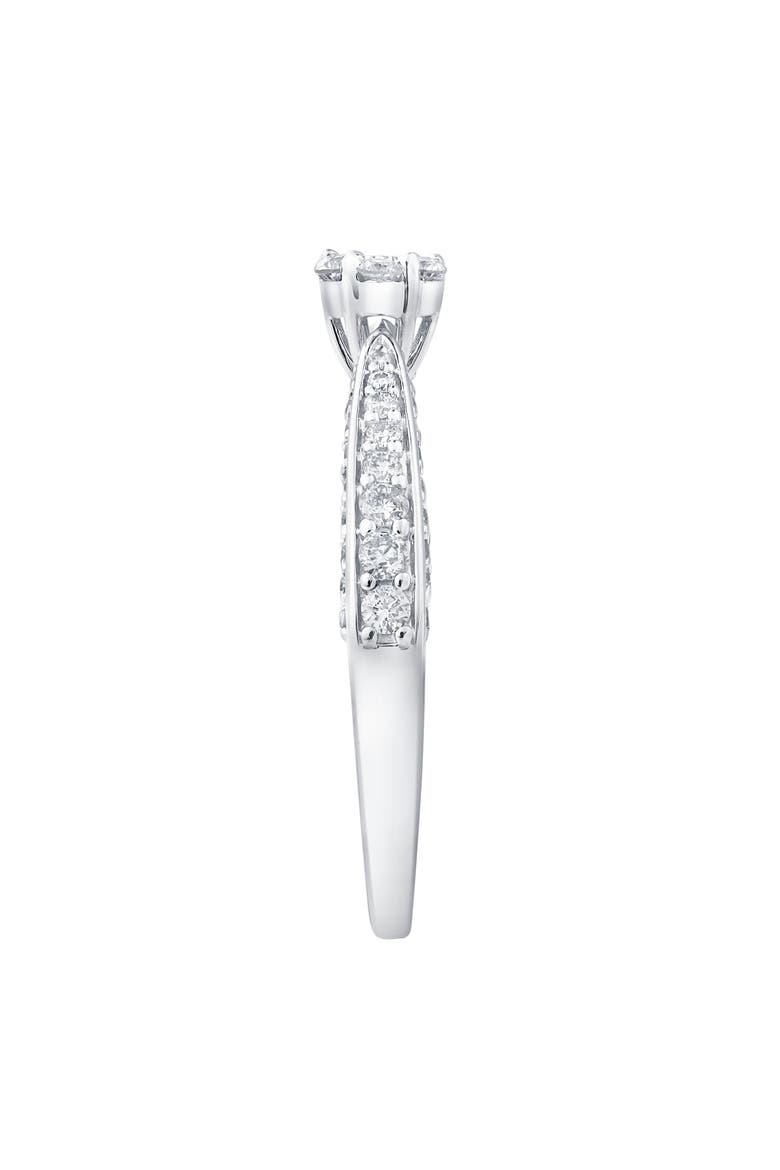 Lyssara Embrace 0.60 Cts Natural Diamond 14K Gold Ring, Alternate, color, 14K White Gold