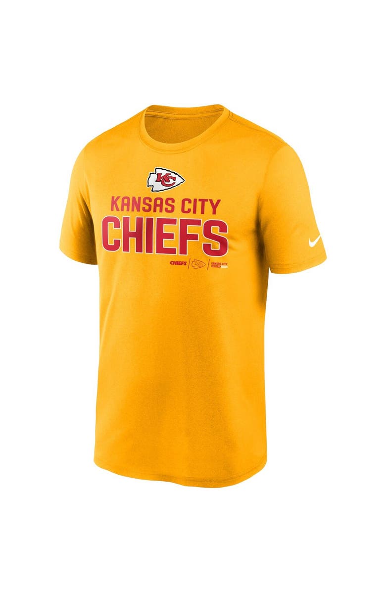 Nike Men's Nike Gold Kansas City Chiefs Legend Community Performance T-Shirt, Alternate, color, 