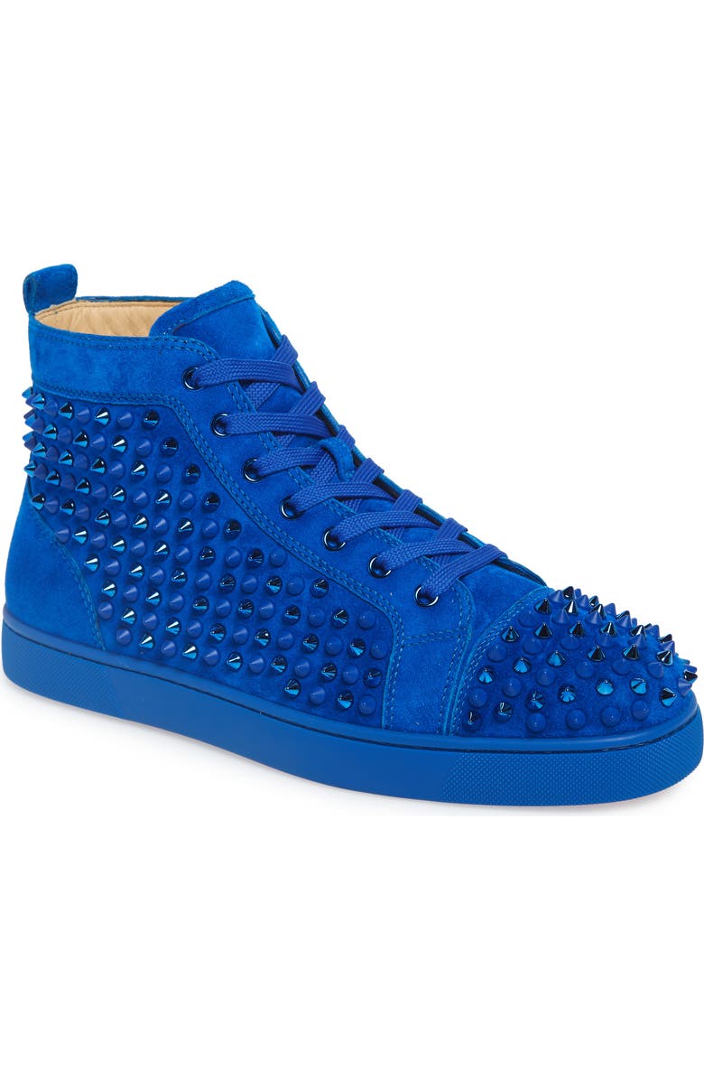 Christian Louboutin Louis Spikes High Top Sneaker, Main, color,