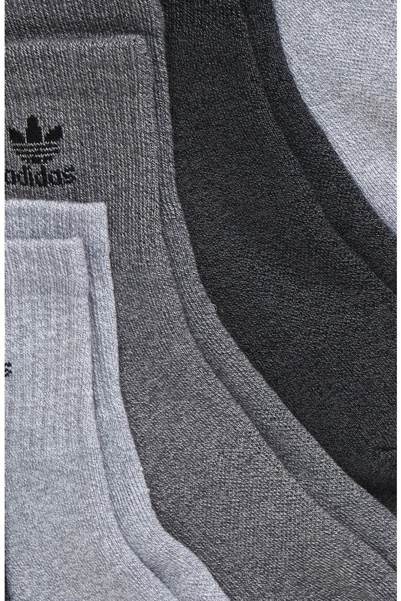 Assorted 6-Pack Trefoil Performance Quarter Crew Socks, Alternate, color, GREY/WHITE/LIGHT ONIX/BLK
