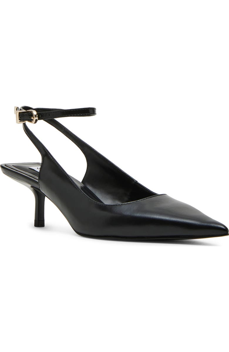 Steve Madden Rizzie Ankle Strap Pointed Toe Kitten Heel Pump, Main, color,