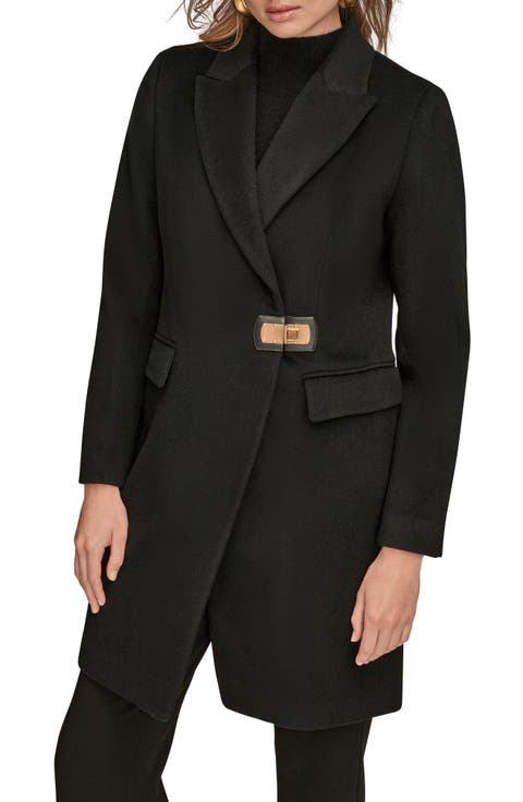 Buckle Front Blazer Coat