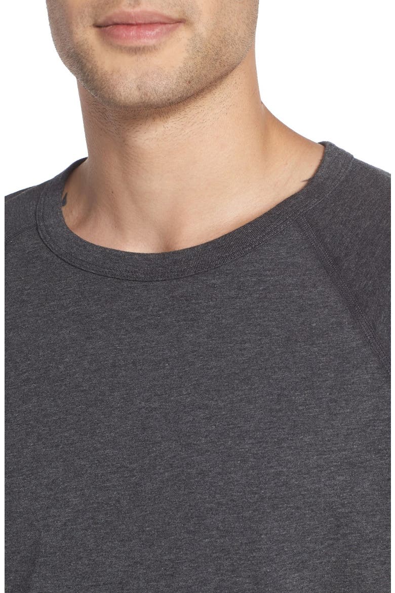 Lightweight Jersey Raglan T-Shirt, Alternate, color, CHARCOAL