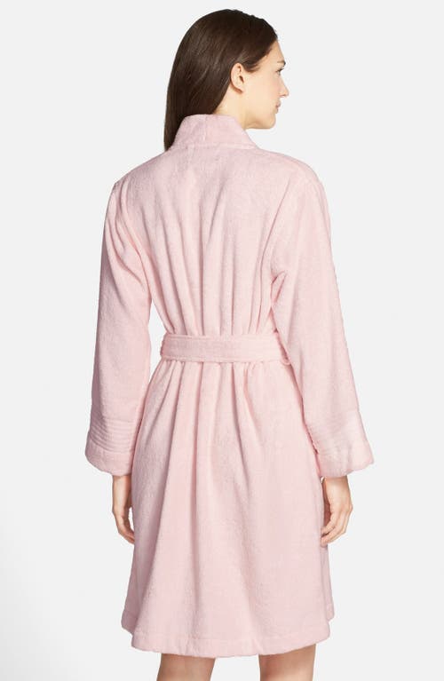 Ralph Lauren Lauren Cotton Terry Robe In Chiffon Pink