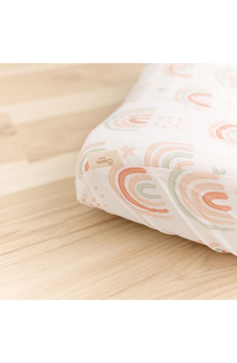 CRANE BABY Quilted Changing Pad Cover, Alternate, color, Beige