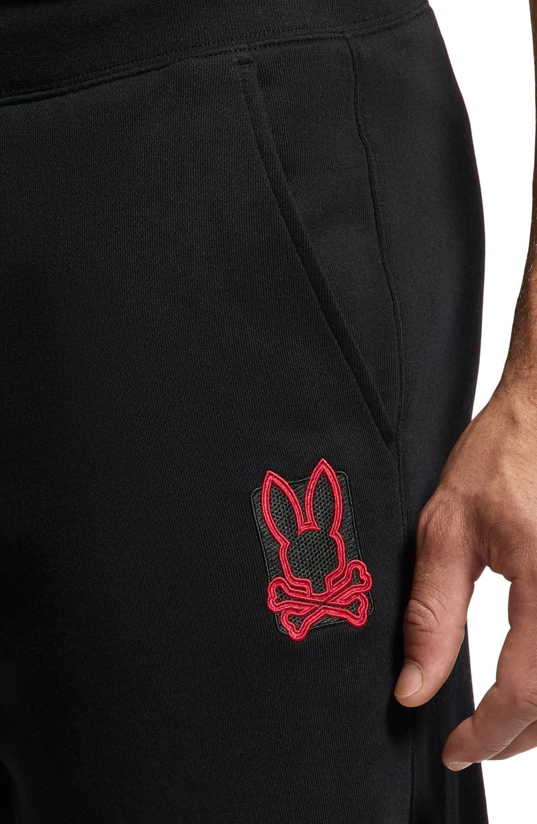Psycho Bunny Pierce Embroidered Cotton Sweatpants, Alternate, color, 