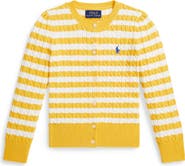 Polo Ralph Lauren Kids' Stripe Cable Stitch Cardigan